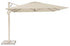 BEAUFORT Premium parasol 320x320cm- doek champagne- stok sandstone  excl. voet