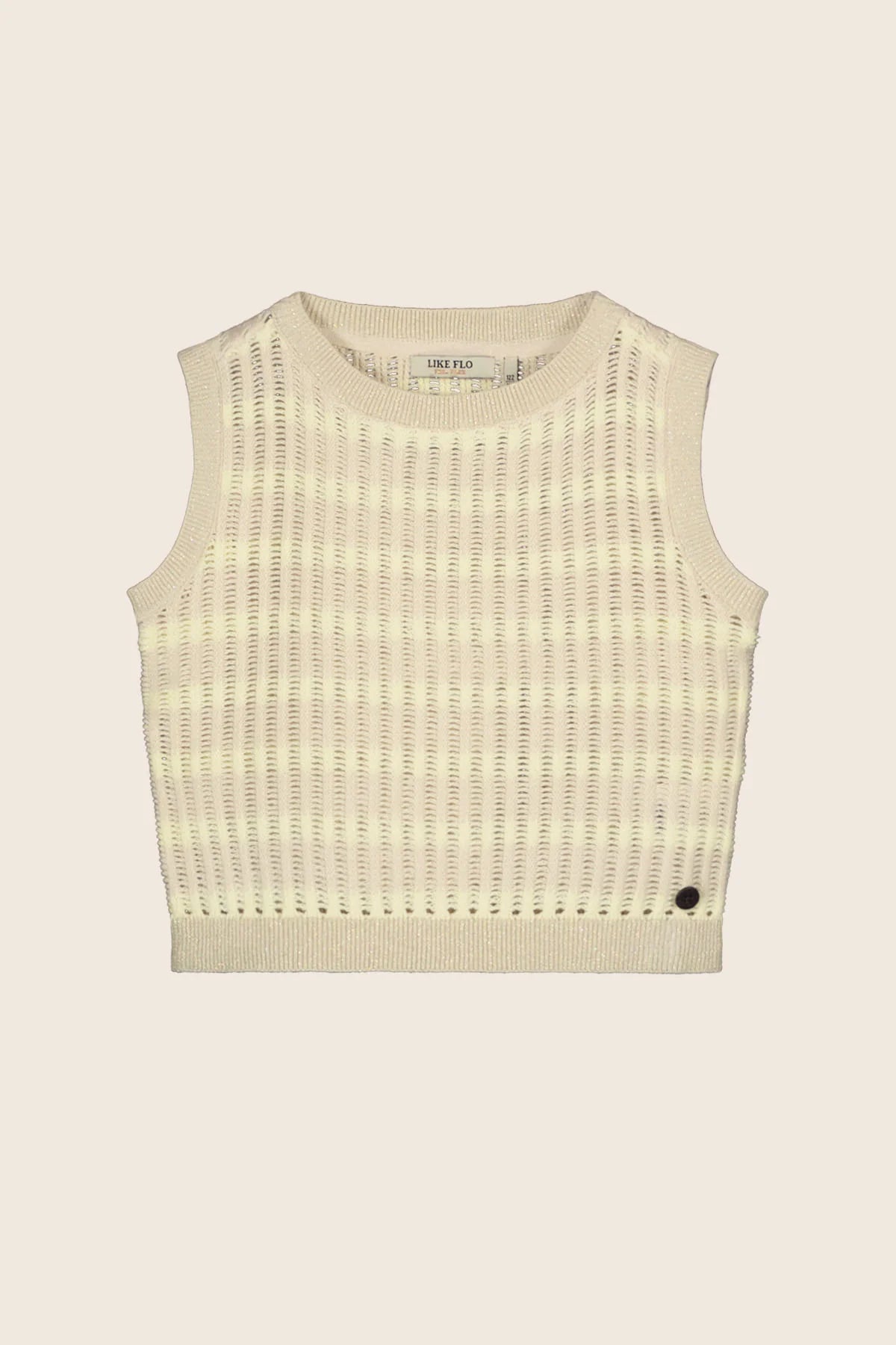 FLO G Top crochet ELORA - butter yellow- 134/140