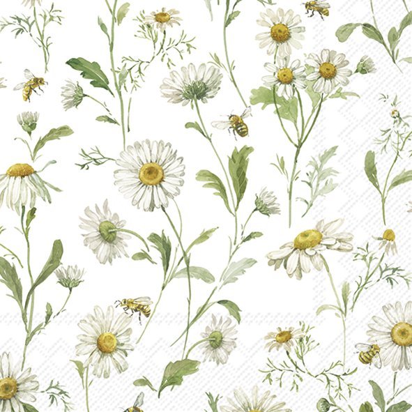 IHR Lunchservet 33x33cm - Daisies 1068000