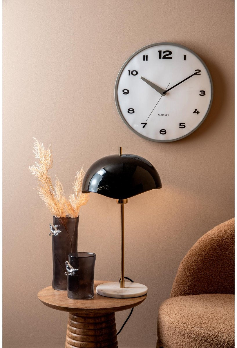 Present Time Vaas vogel op tak - donker grijs - Large