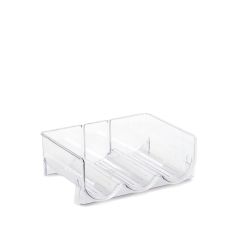 ZELLER Flessenrek 3 flessen - 28,5x20x10 cm - transparant