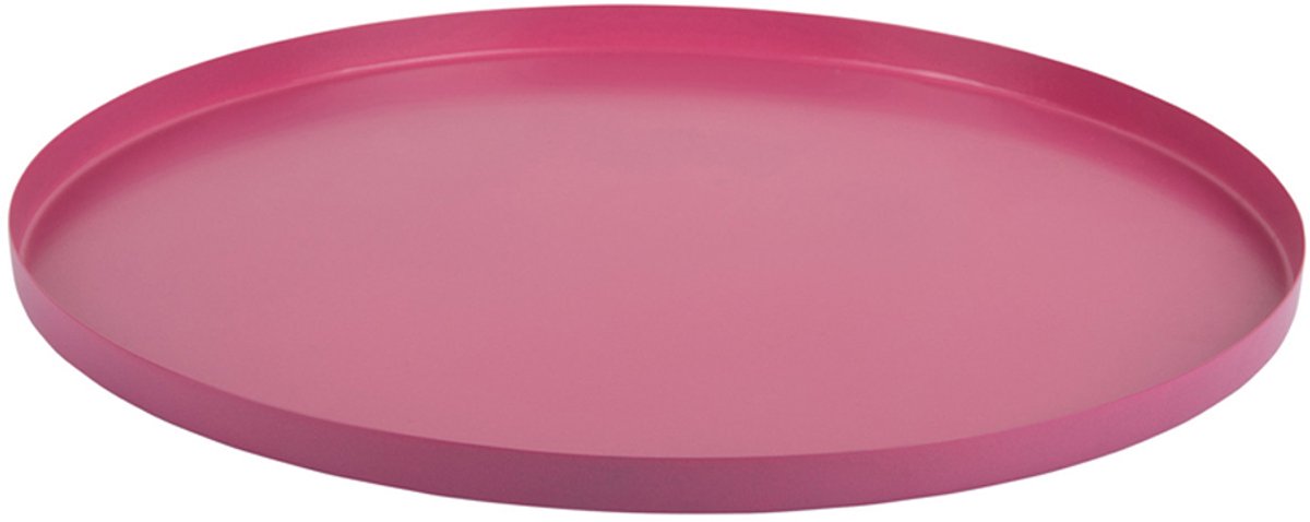 Present Time Servir dienblad rond - felroze - Medium
