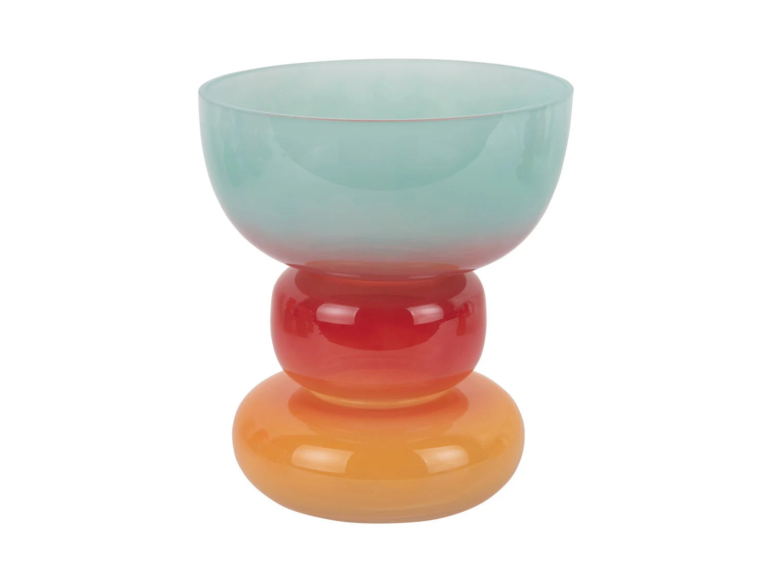 Present Time Summer Vibes vaas glas breed - multi color