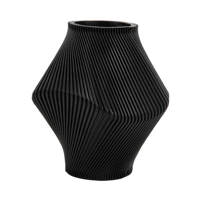 Present Time Twisted rib vaas - zwart