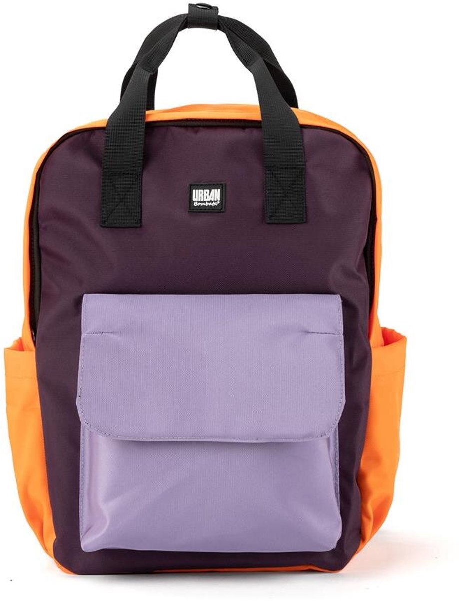 BOMBATA Rugzak Rio 15.6  oranje  plum - violet