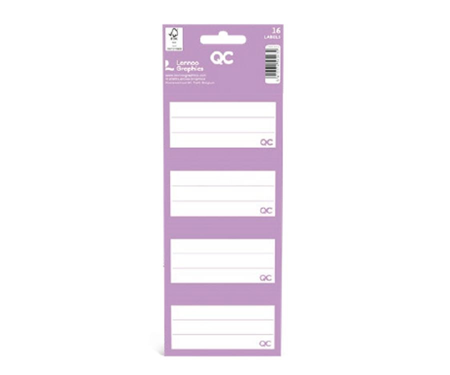 QC COLOUR Schooletiketten - lavender herb herb