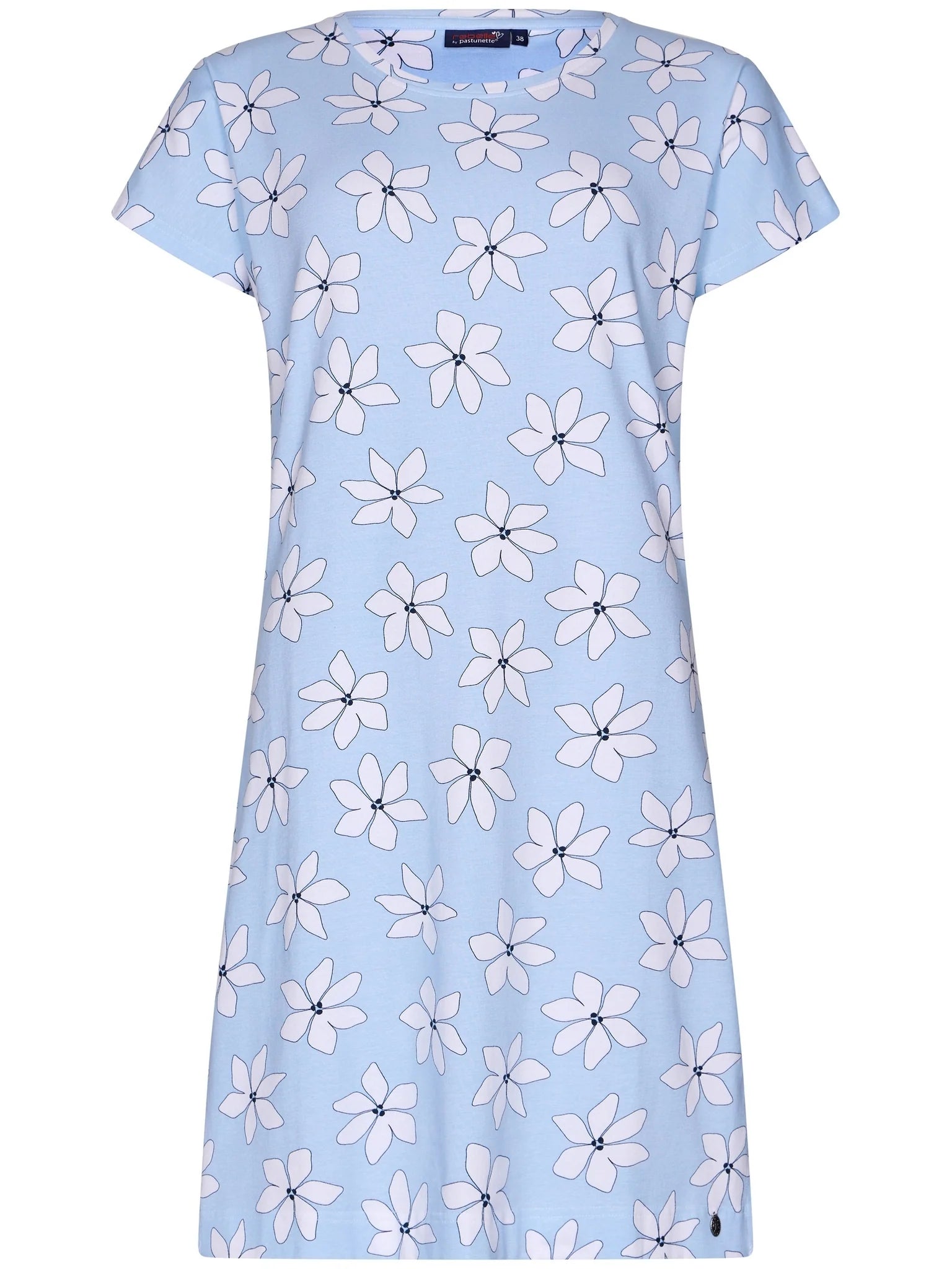 PASTUNETTE Dames slaapkleedje - blauw - 38