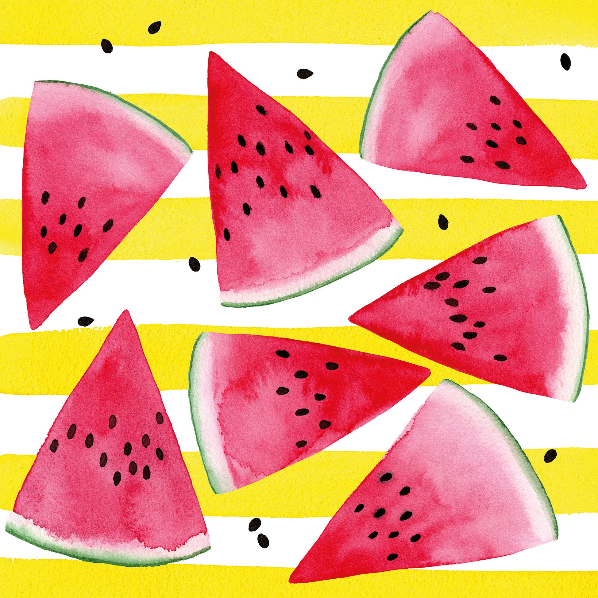 PPD Servetten - 33x33cm - Melon & stripe