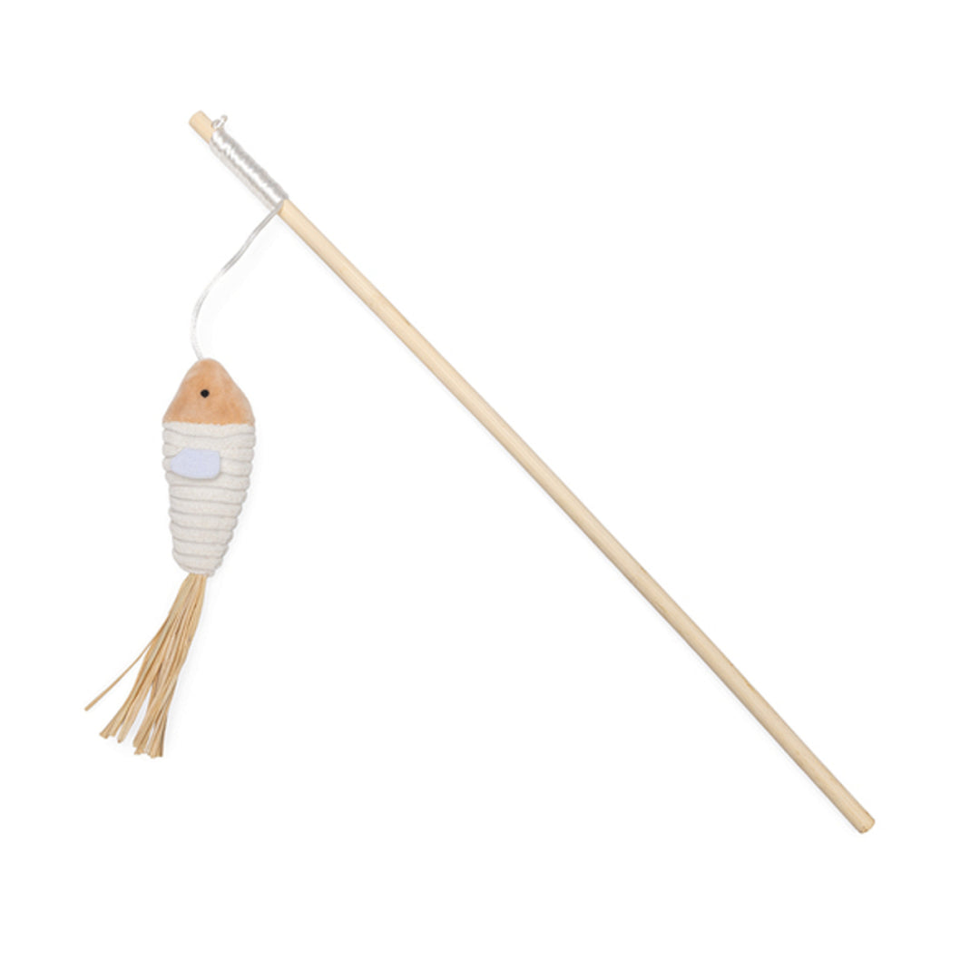 BEEZTEES Kattenspeelgoed - Eco kattenhengel vis