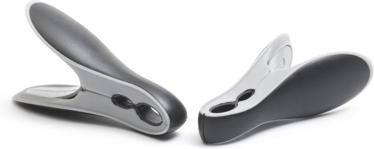 BRABANTIA Wasknijpers, set van 8 zwart/ grijs