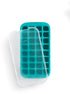LEKUE IJsblokjesvorm met deksel vierkant turquoise