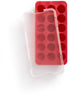 LEKUE IJsblokjesvorm met deksel rond rood