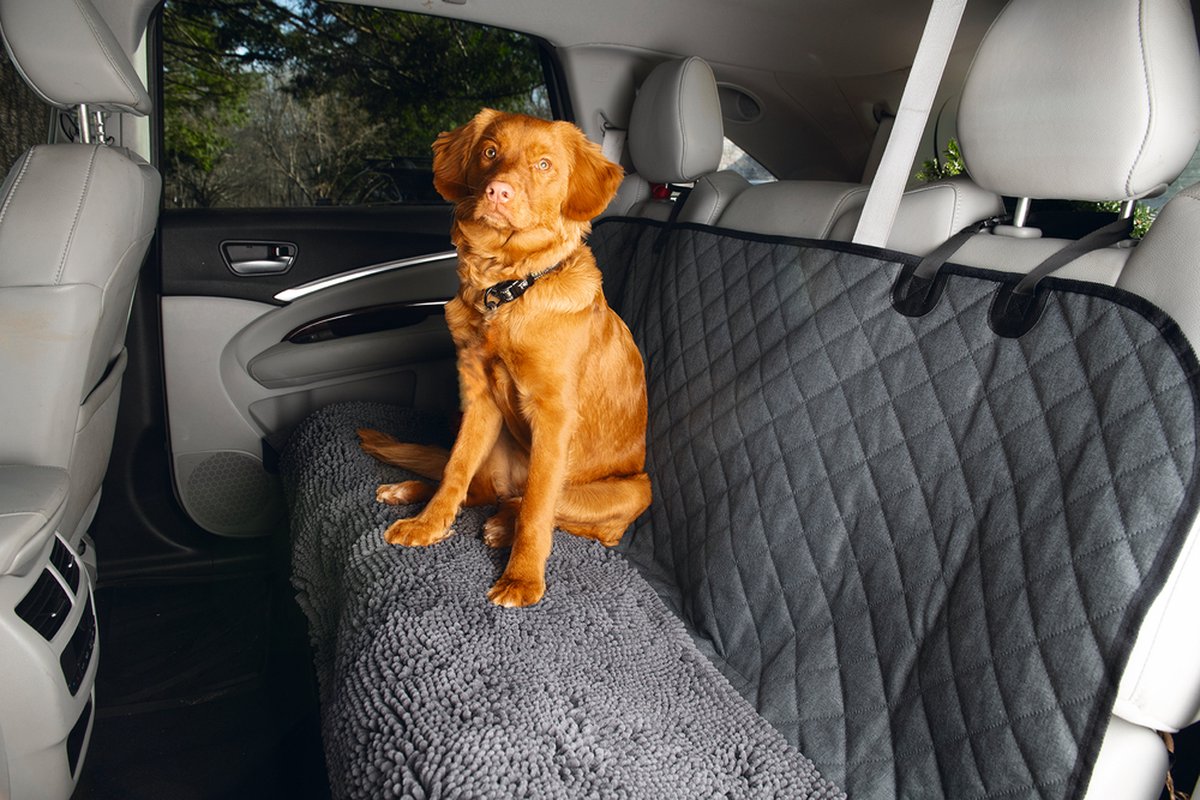 DIRTY DOG Autodeken grijs - 136x148cm