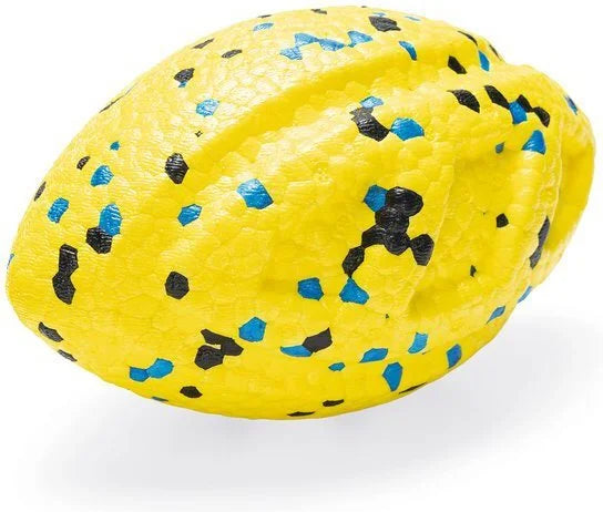 BEEZTEES Fetch foam speelgoed - rugbybal algo geel - 13cm