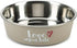 BEEZTEES Hondenvoerbak Love at first bite - 14cm Grijs - RVS