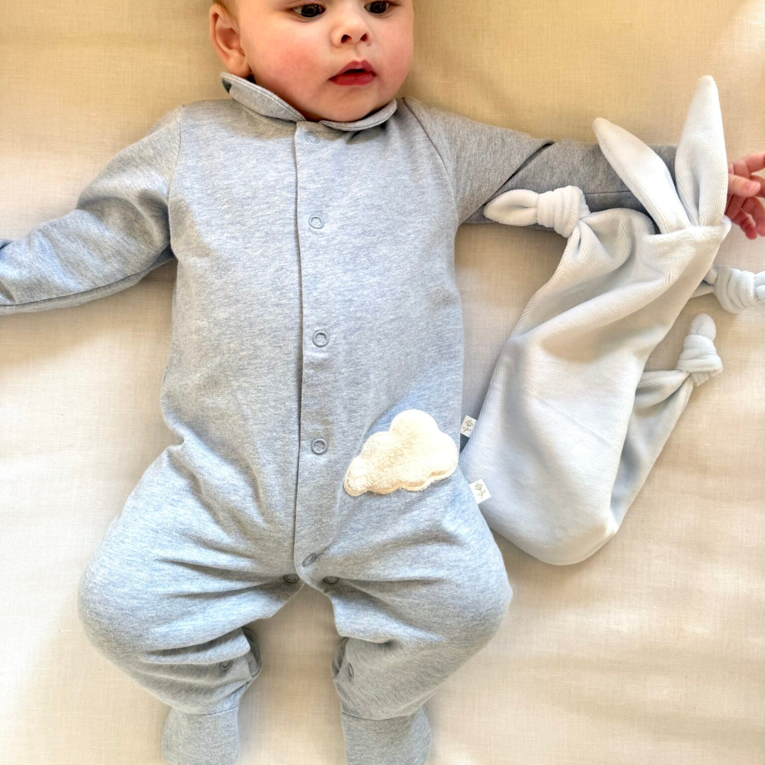 LIVING NATURE Felix babypakje - blauw - 3m