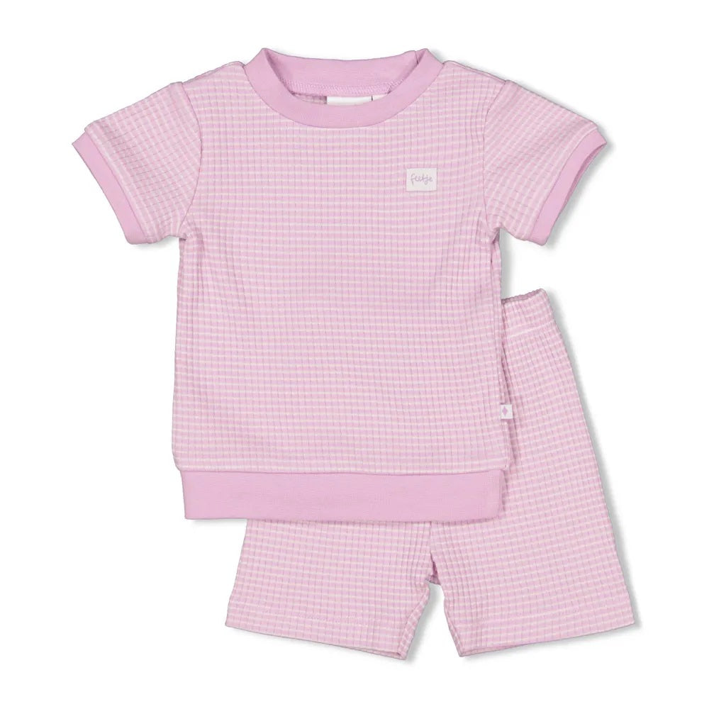 FEETJE Shortama wafel - Summer lila - 110