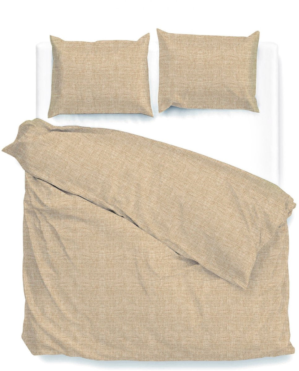 ZOHOME Lino dekbedovertrek - 260x220cm - tan brown