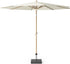 Platinum RIVA parasol 3m - teak look/ ecru excl. voet