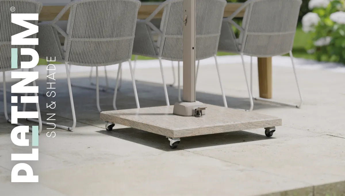 Platinum VENEZIA parasolvoet 120kg - natuursteen