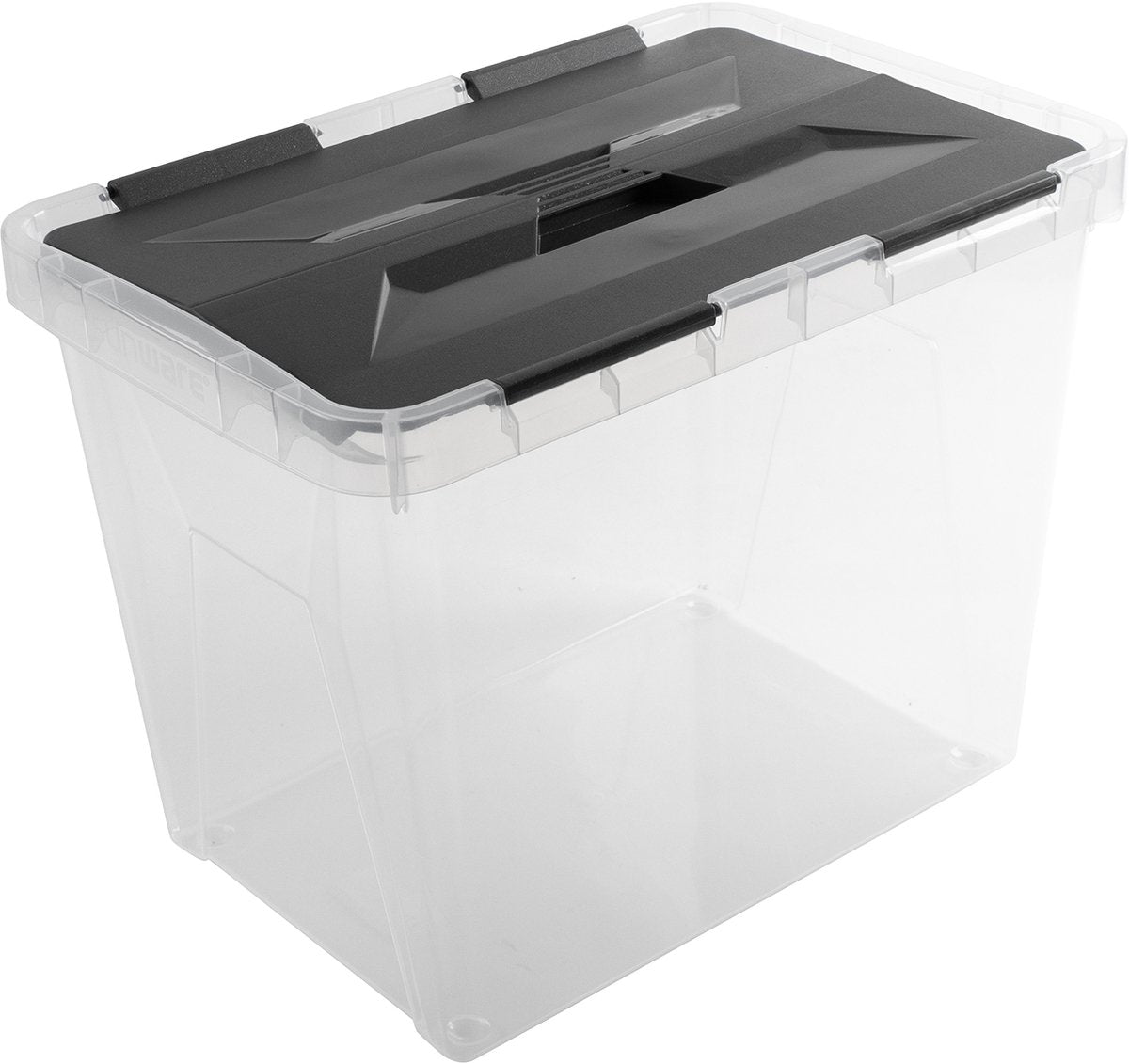 SUNWARE  Onyx opbergbox 15L - transparant antraciet