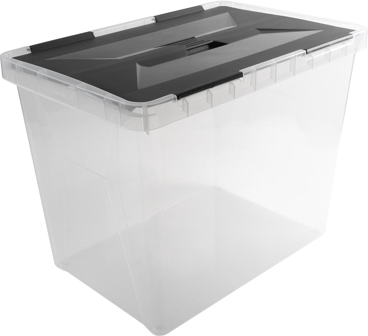SUNWARE  Onyx opbergbox 40L - transparant antraciet