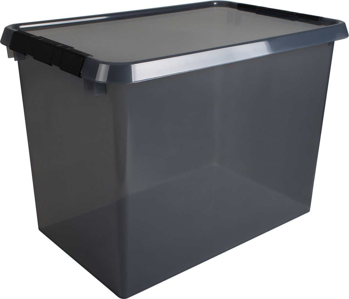 SUNWARE  Comfort Line opbergbox 72L - transparant grijs/ zwart