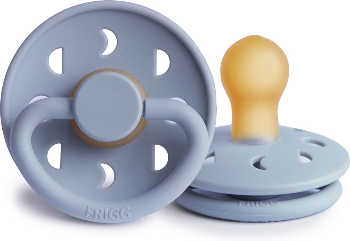 FRIGG Moon night 2 fopspenen latex T1 - powder blue