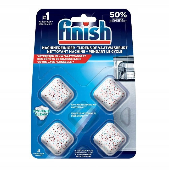 FINISH Machinereiniger - 4tabs/68gr - tijdens de cyclus