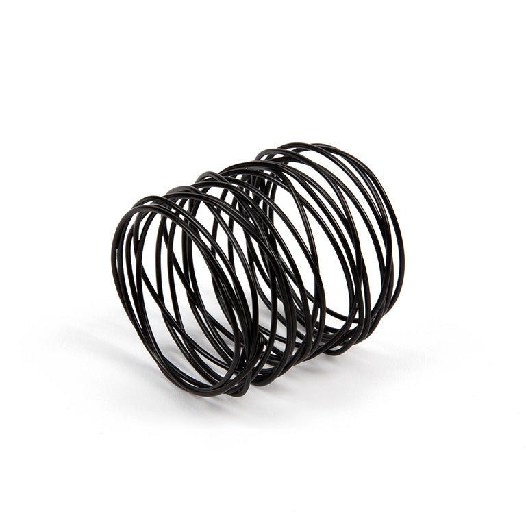 RIVERDALE Wire servetringen - set van 4 - zwart