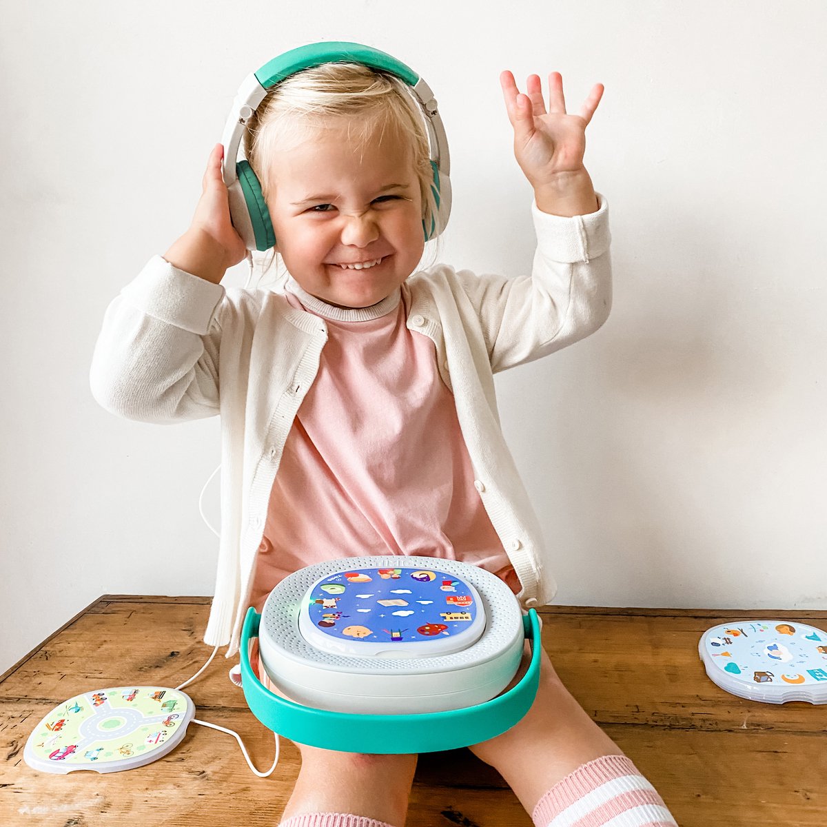 TIMIO Audio-/ muziekspeler met 5 discs - oplaadbaar