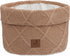 JOLLEIN Commodemandje - check knit biscuit