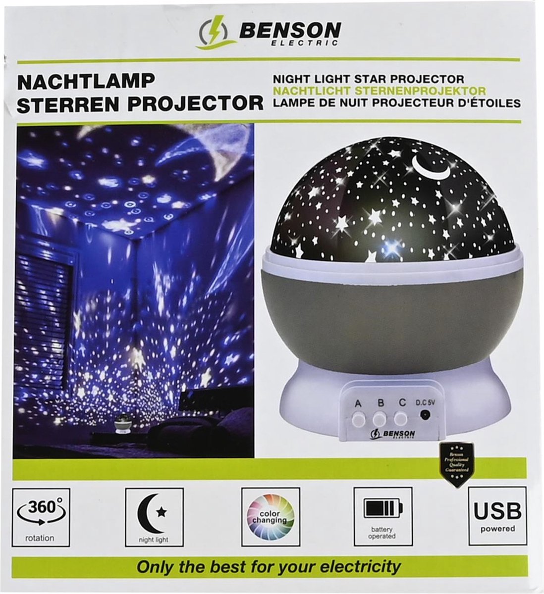 BENSON Nachtlamp - sterrenprojector