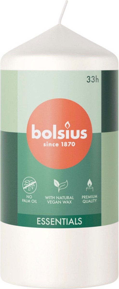 BOLSIUS Stompkaars - 12x5.8cm - cloudy white