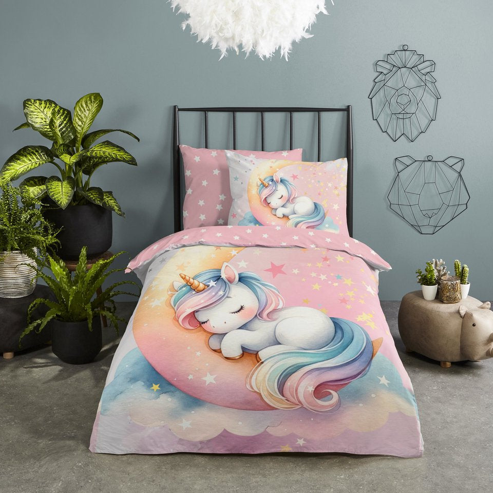 GOOD MORNING Dekbedovertrek 140x220cm - 33303 pink