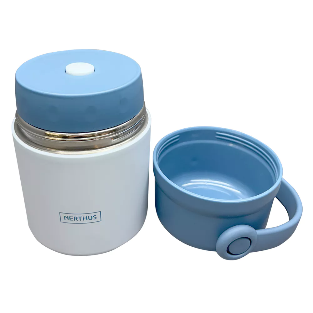 NERTHUS Voedseldrager geïsoleerd 650ml - blauw