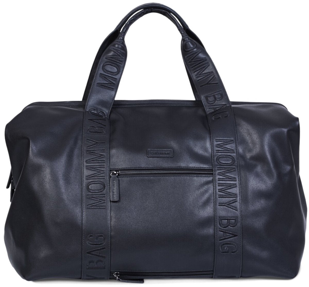 CHILDHOME Mommy bag verzorgingstas - signature vegan leer - zwart