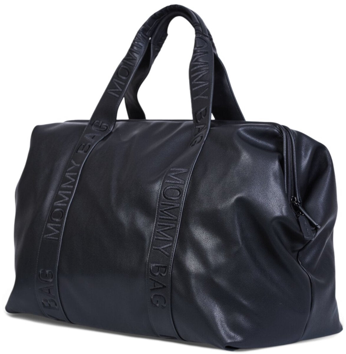 CHILDHOME Mommy bag verzorgingstas - signature vegan leer - zwart