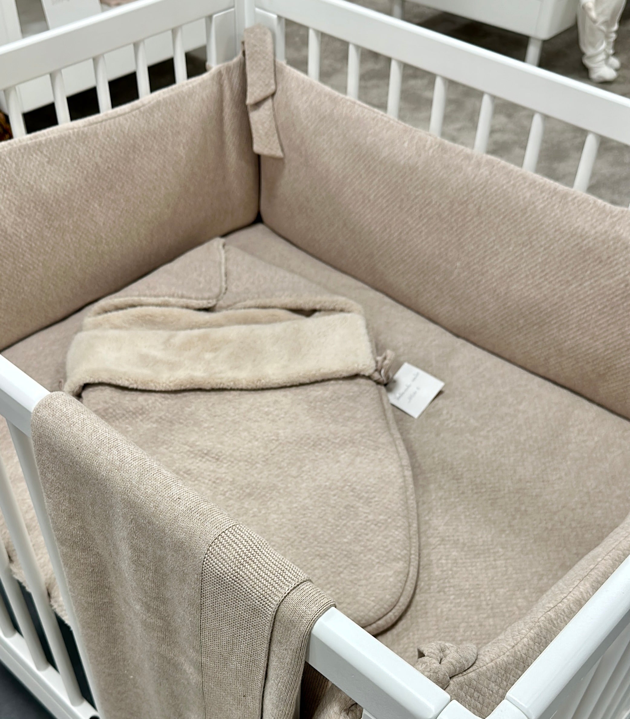 LIVING NATURE Parkomranding Cosy collectie - 75x90x75cm - losange beige
