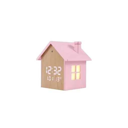 I-TOTAL Birdhouse alarm clock - pastel pink