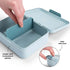 DONE BY DEER Tiny Farm -Lunchbox met onderverdeling - blauw