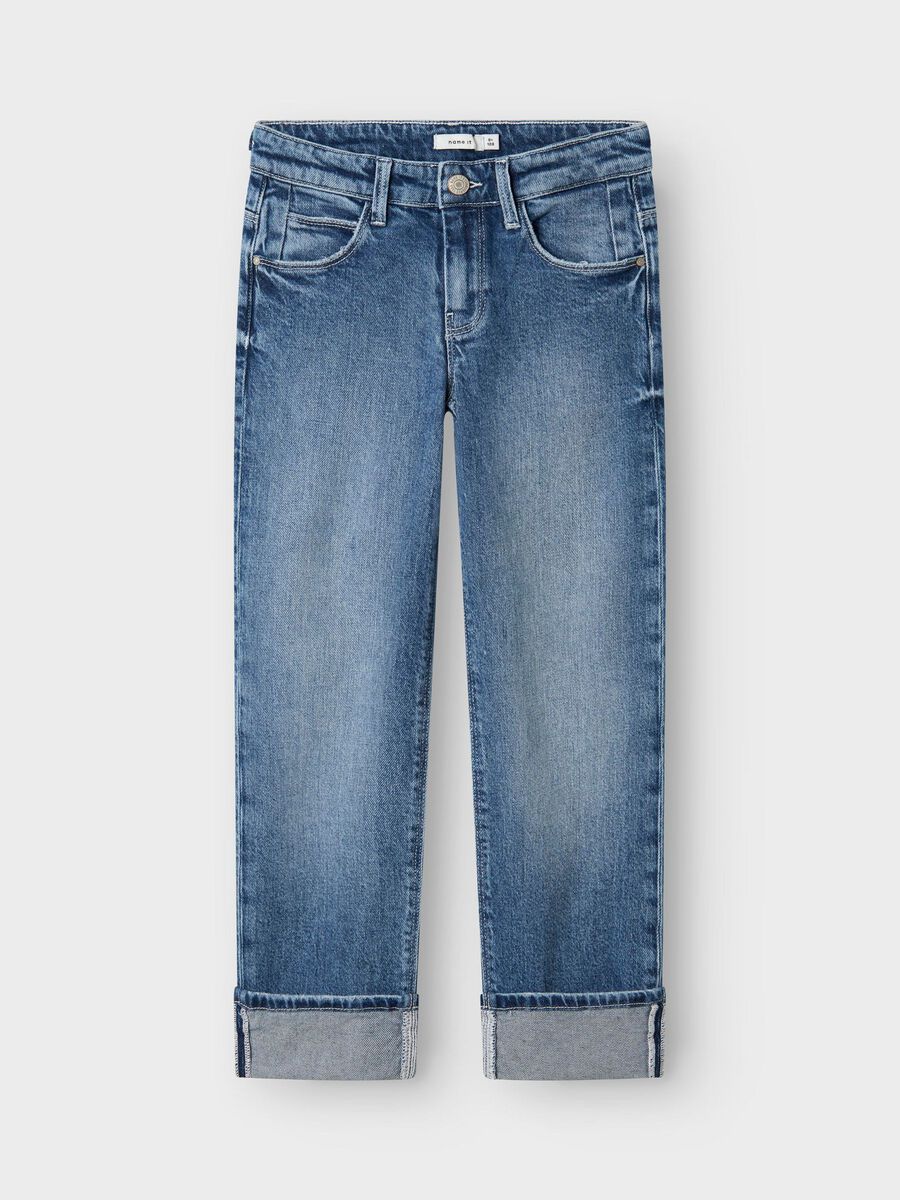 NAME IT G NKFROSE straight fold jeans 4224-AZ - med. blue - 122