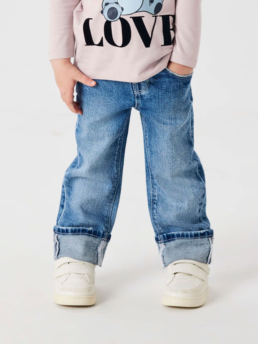 NAME IT G NMFROSE straight fold jeans 4224-AZ - med. blue - 110