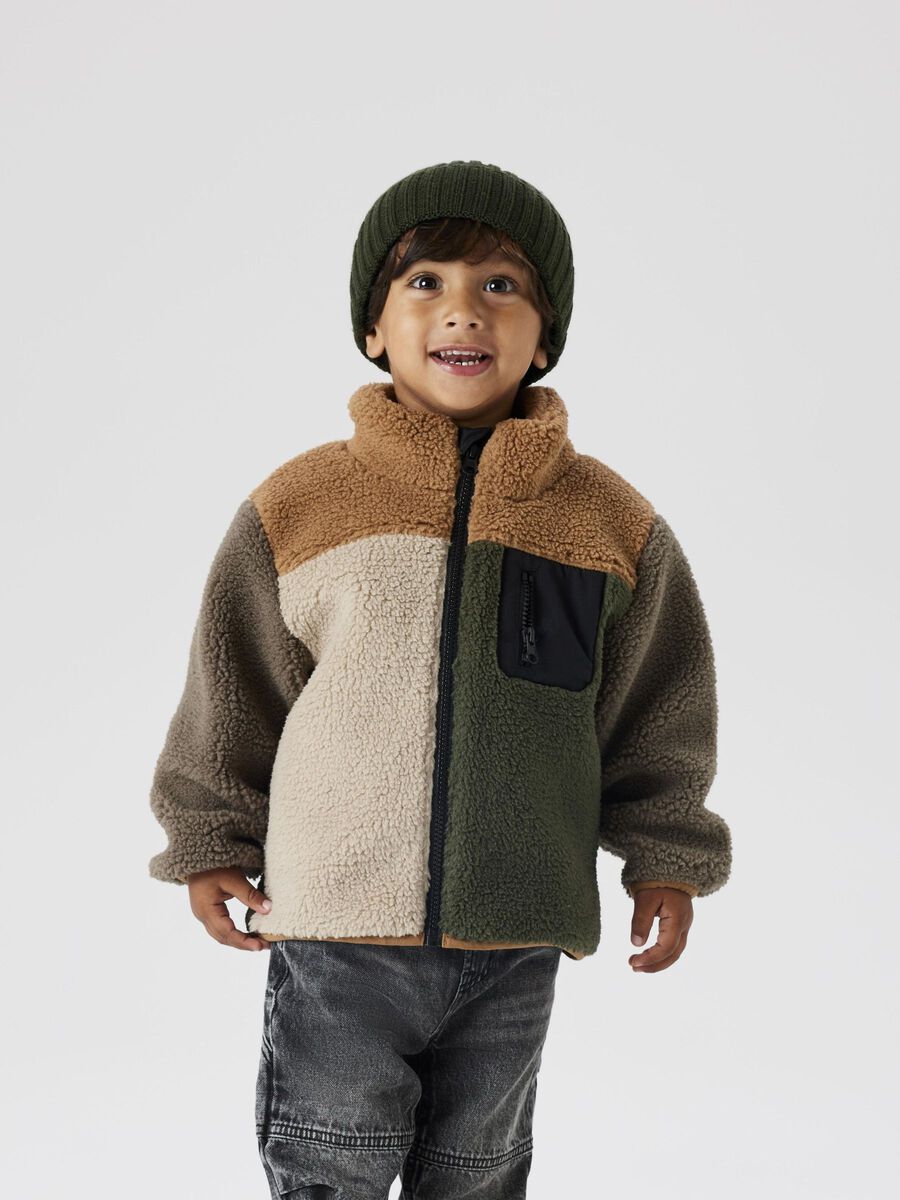 NAME IT B NMMMONICO jas teddy block - toasted coconut - 92