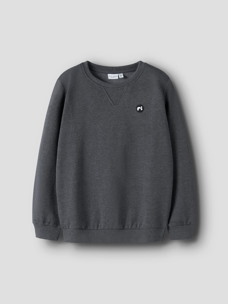 NAME IT B NKMVIMO Sweater - dark grey mel.- 122/128