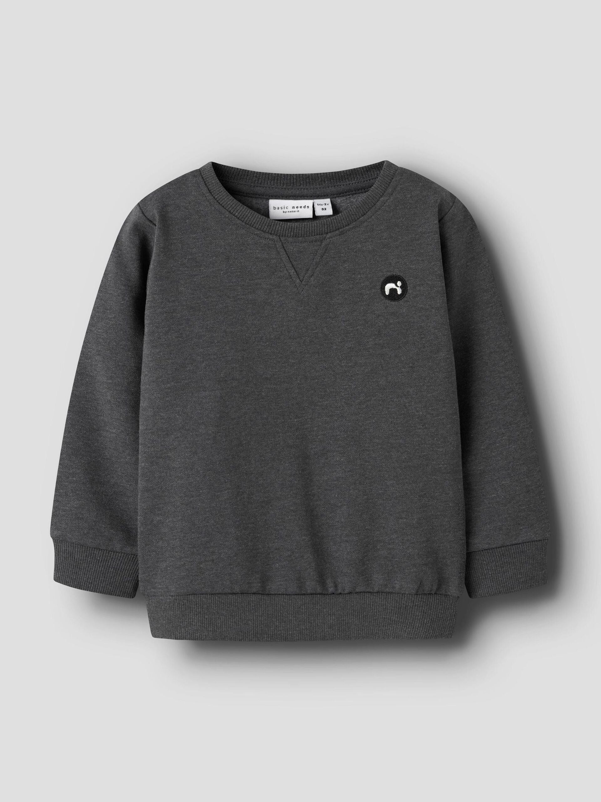 NAME IT B NMMVIMO Sweater - dark grey mel.- 86
