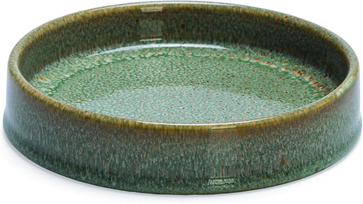Designed by Lotte kattenvoerbak 15x3cm - jade groen
