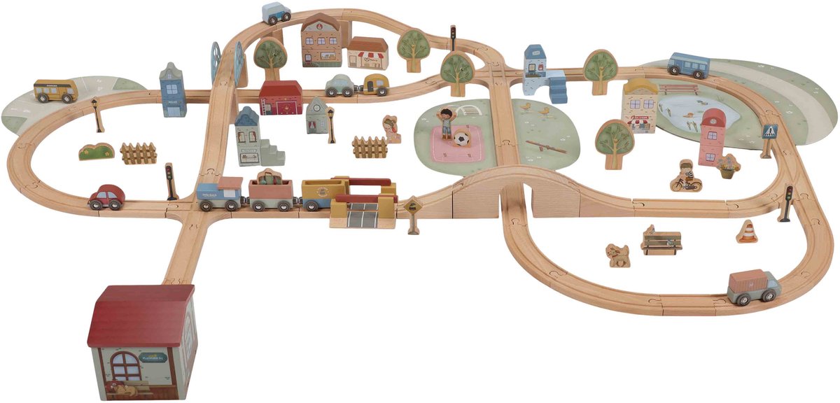 LITTLE DUTCH Treinbaan set XL