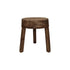 POMAX Pablo kruk/ bijzettafel - D 30cm H 37cm - mangohout