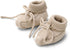 LITTLE DUTCH Knitted booties - soft beige Melee - 44/56